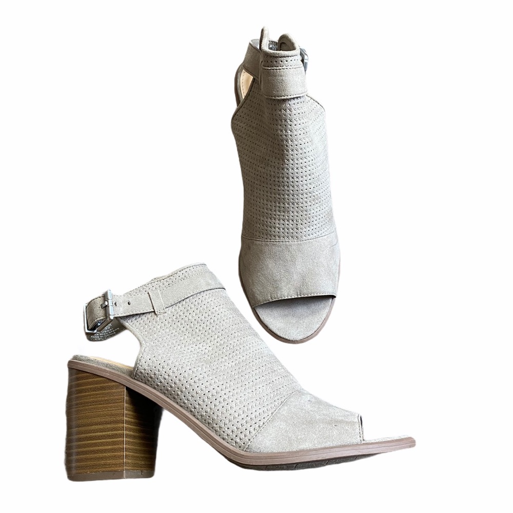 Circus by Sam Elderman Suede Peep Toe Cut-out Boot